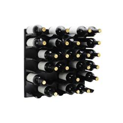 Range-bouteilles Vintage mural 36 bouteilles vin VinoGuard. Noir - noir métal VG-Vgt-36-N1_0