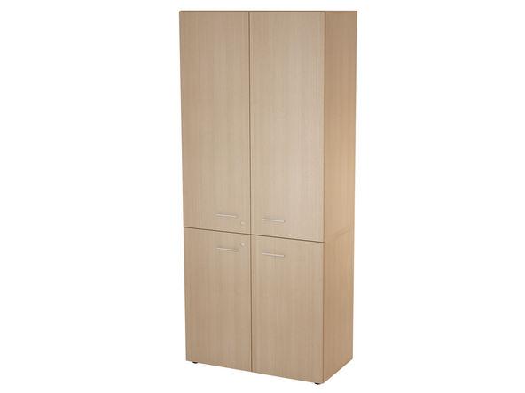 Armoire haute portes battantes pas cher_0