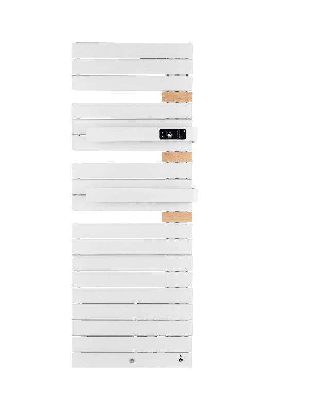 Sèche-serviettes connecté Allure Virtuose 1750W Blanc mat/Chêne Mat à droite - Thermor - 483132_0