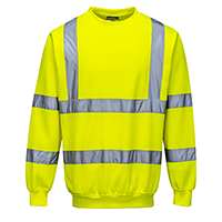 Sweat-shirt haute-visibilité jaune b303, l_0
