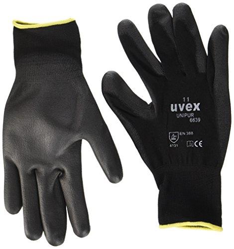 UVEX 60248 11 Unipur 6639 - Gants de sécurité taille 11 - Noir - Bonne prise en main et excellente sensation tactile_0