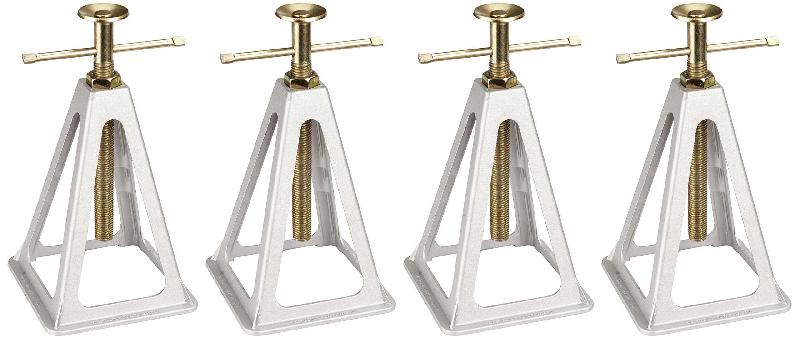 ProPlus - Chandelles en aluminium pour remorques et caravanes jusqu'à 900 kg - Hauteur ajustable 280-430 mm_0