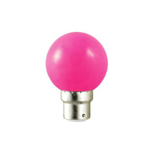 Ampoule LED 0.8 Watt - Bulb B22 - Couleur rose - Culot B22_0