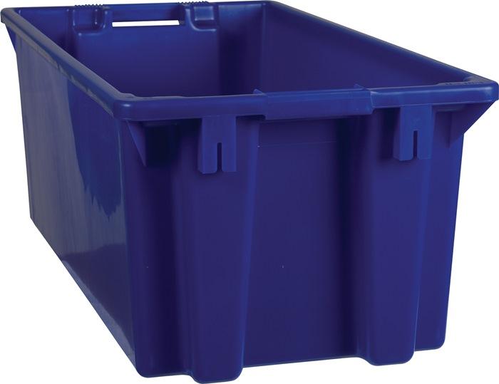 Bac gerbable-emboîtable PP bleu L800 x l400 x H300mm_0