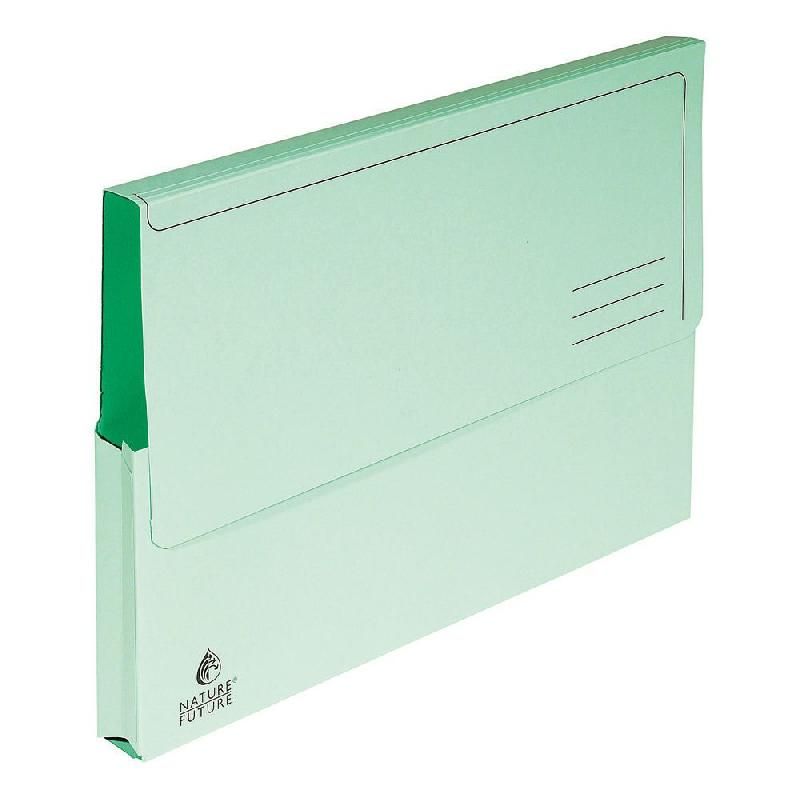 EXACOMPTA CHEMISE-POCHETTE EXACOMPTA - CARTE JURA 220G - VERT (LOT DE 10)