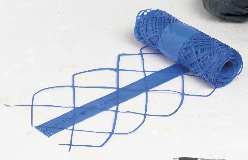 Grillage avertisseur bleu - 25 m - Polyéthylène - Largeur 0.3 m_0