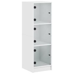 Helloshop26 - Buffet bahut commode armoire meuble de rangement organisateur cuisine salle de séjour salon avec portes en verre 35 x 02_0030107 - 3000_0