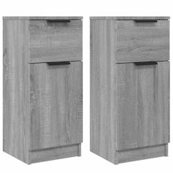 Helloshop26 - Buffet bahut commode armoire meuble de rangement organisateur cuisine salle de séjour salons lot de 2 sonoma 30 x 30 x 02_0036942 - 300_0