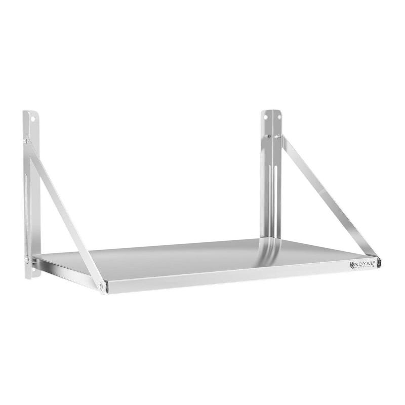 Helloshop26 - Étagère murale professionnel pliable acier inoxydable 80 x 45 cm 40 kg 14_0001579 - 3000187858989_0