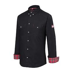KARLOWSKY Veste de cuisine ROCK-CHEF - Homme - Manches longues retroussables - Noir - Taille 46_0