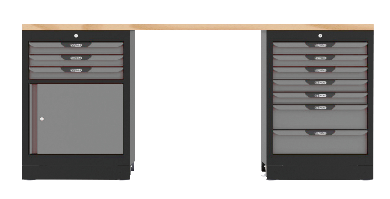 KSTOOLS - ETABLI SRM 10 TIROIRS + 1 PORTE - 810.8050_0