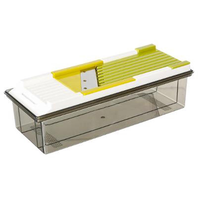 Mandoline multi-découpe 11 pièces - CUT 30cm Vert - Paris Prix_0