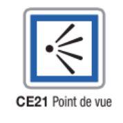 Panneau de signalisation d'indication  type ce21_0