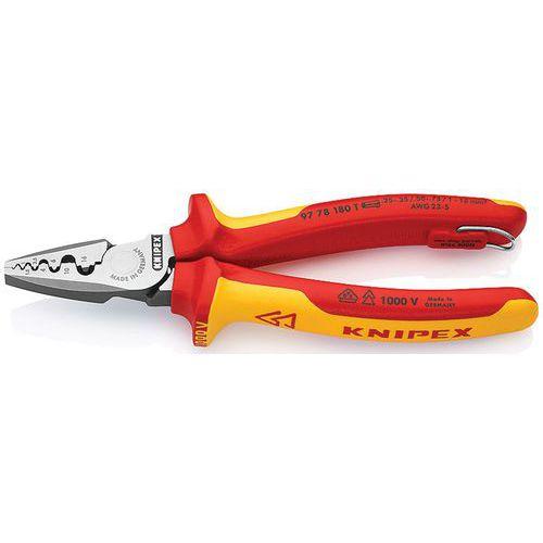 Pince à sertir d'électricien PRECIFORCE - Capacité : 0,5 - 6 mm² - KNIPEX