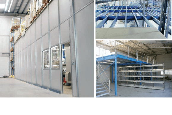 Plateforme de stockage en hauteur ou mezzanine industrielle_0