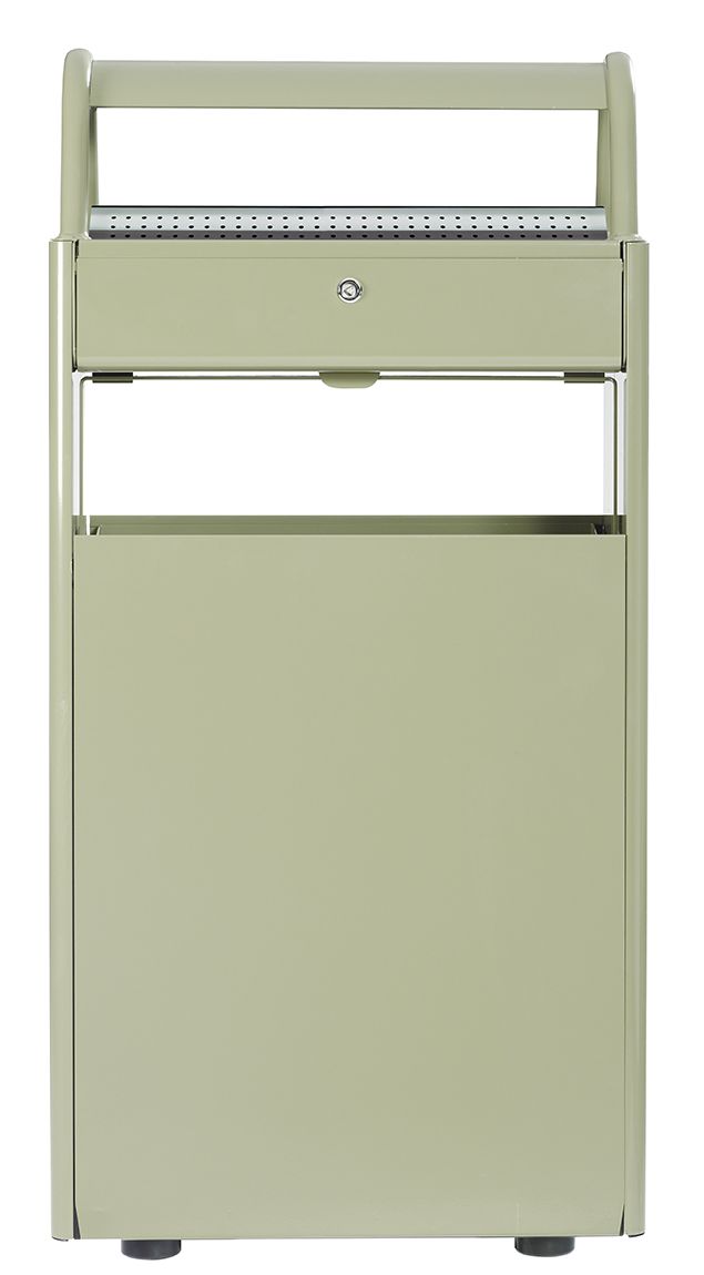 Réf. 56447 Kopa - Cendrier corbeille sur pied 12L/60L - Rossignol - Gris ciment_0