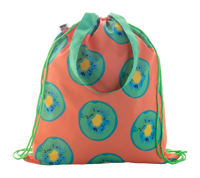 Sac piscine personnalisé - polyester 190T, cordons colorés, anses longues, impression sublimation - min. 50 pièces_0