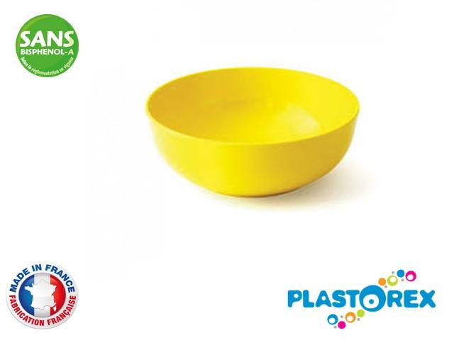 SALADIER MELAMINE DIAM 24 CM JAUNE