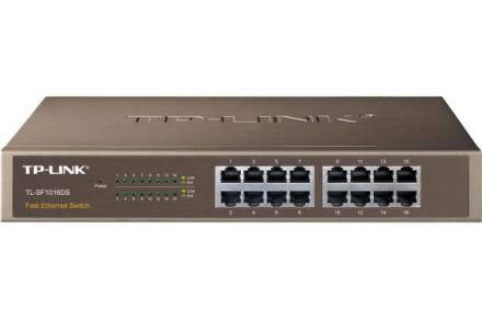 SWITCH RÉSEAU TP-LINK 16 PORTS RJ45 10/100 RACKABLE 13