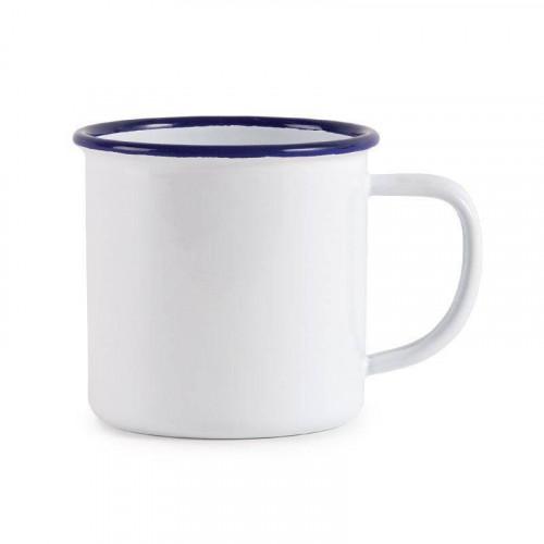 TASSES MUG EN ACIER ÉMAILLÉ OLYMPIA 350 ML - LOT DE 6