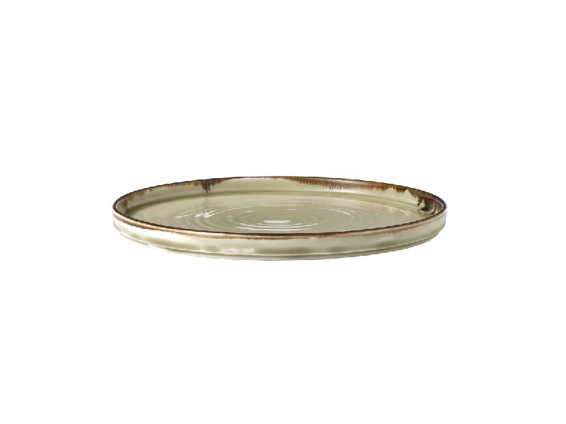 ASSIETTE PLATE ROND BEIGE PORCELAINE Ø 26 CM HARVEST DUDSON