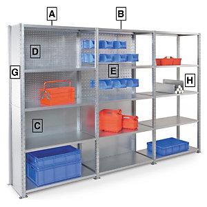 ACCESSOIRES POUR RAYONNAGE TÔLÉ GALVANISÉ AD'VANCE