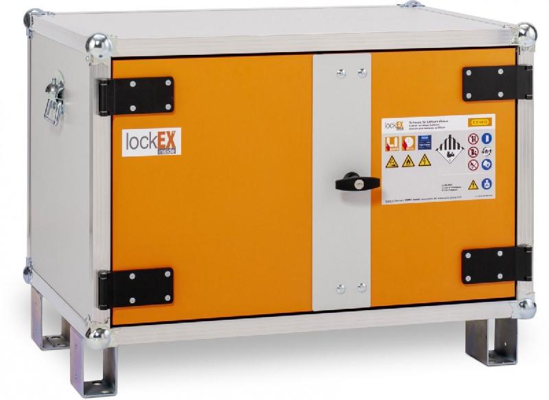 Armoire anti-feu batteries avec pieds 8/5 Eco LockEX 2.0 Standard 230 V - CEMO - 12109F_0