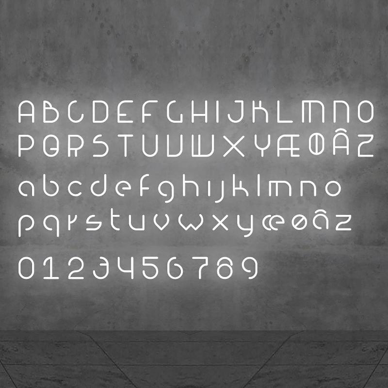 ARTEMIDE ALPHABET OF LIGHT APPLIQUE MINUSCULE X