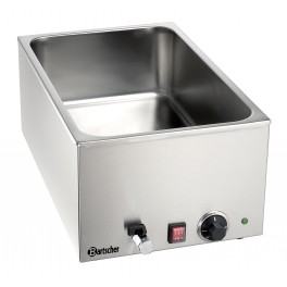 Bain-marie professionnel à poser - 1 cuve GN1/1 - robinet de vidange - thermostat individuel - 1200W_0