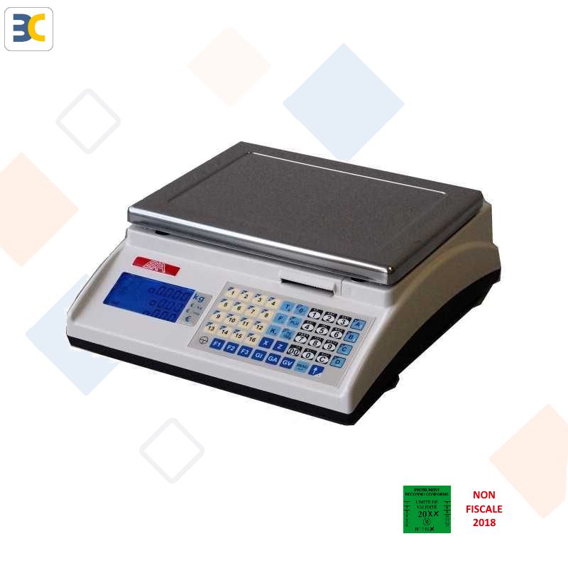 Balance de commerce poids-prix EXA EASYMARKET à ticket - 15kg/5g ou 15/30kg - Écran rétroéclairé et imprimante intégrée_0