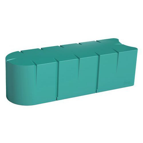 BANQUETTE CONNEXIO 4 PLACES 1412 CM - BLEU TURQUOISE RAL 5018 - MANUTAN EXPERT