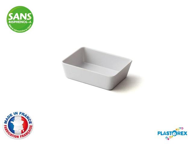 BARQUETTE 10 X 7,5 CM MELAMINE BLANCHE