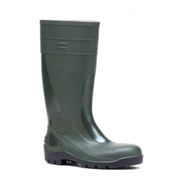Bottes de sécurité en PVC vert - SBPE Optimat - Pointure 43 - Embout et semelle acier_0
