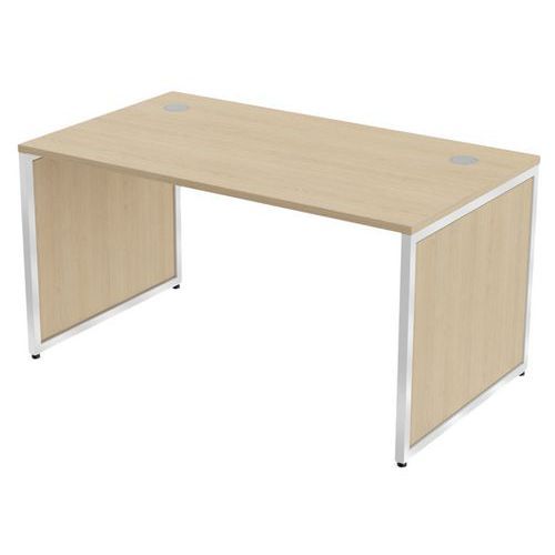 BUREAU KAD PIEDS PANNEAUX 140 X 80 CM CHÊNE BLANC - MBA