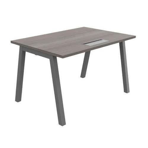 BUREAU PARTAGE 120 X 80 CM AVEC TOP ACCESS CÈDRE / ALU - BURONOMIC