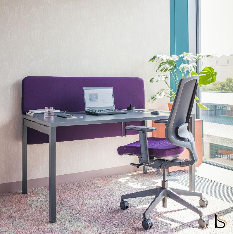 Bureau rectangulaire OGI U - MDD - Anthracite, 120 x 60 cm, Non_0