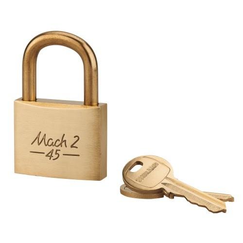 CADENAS À CLÉ LAITON AVEC ANSE LAITON - MACH.2 - POUR L'EXTÉRIEUR - 45 MM FTH THIRARD