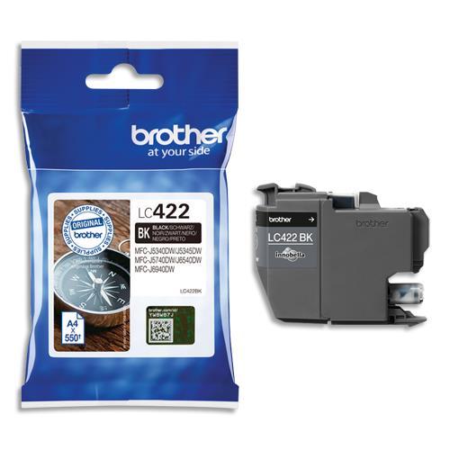 CARTOUCHE BROTHER - JET D'ENCRE - NOIR - LC422BK