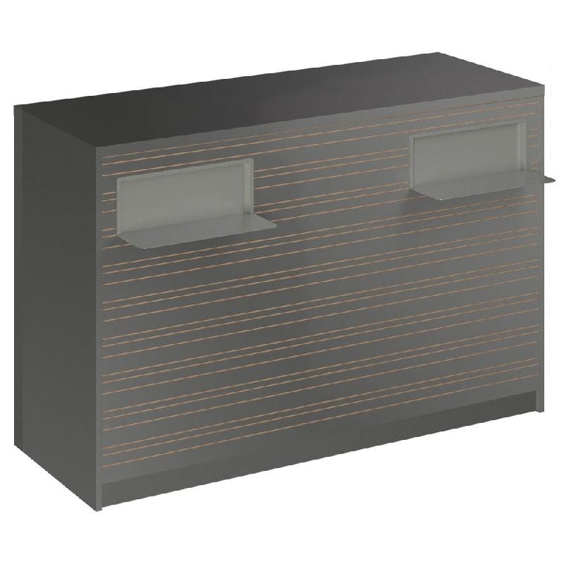 Comptoir Vertigo H T04 dble nat. L150cm - 3 tab.Coulis. 6tab.Amovib - gris alu_0
