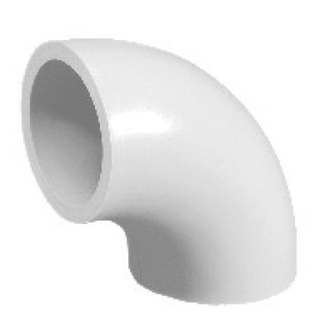 Coude 90° PVDF - Bout à Bout SDR 33 PN 10 - D 090 - Référence 04GBF10090_0