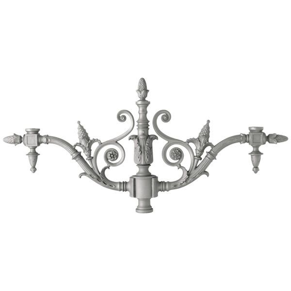 Crosses et consoles bouquets Trinité - Fontes de Paris - acier - saillie 570 mm_0