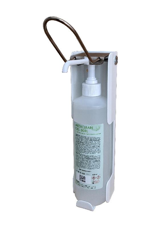 Distributeur mural à coude pour gels hydroalcooliques en bidon de 500 ml - DSTCDGHABC-RL01_0