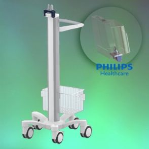 Chariot informatique e-Cart Philips 1 - pré-configuration pour monitoring Philips Intellivue Series - Ergonoflex - aluminium anodisé - 25 kg_0
