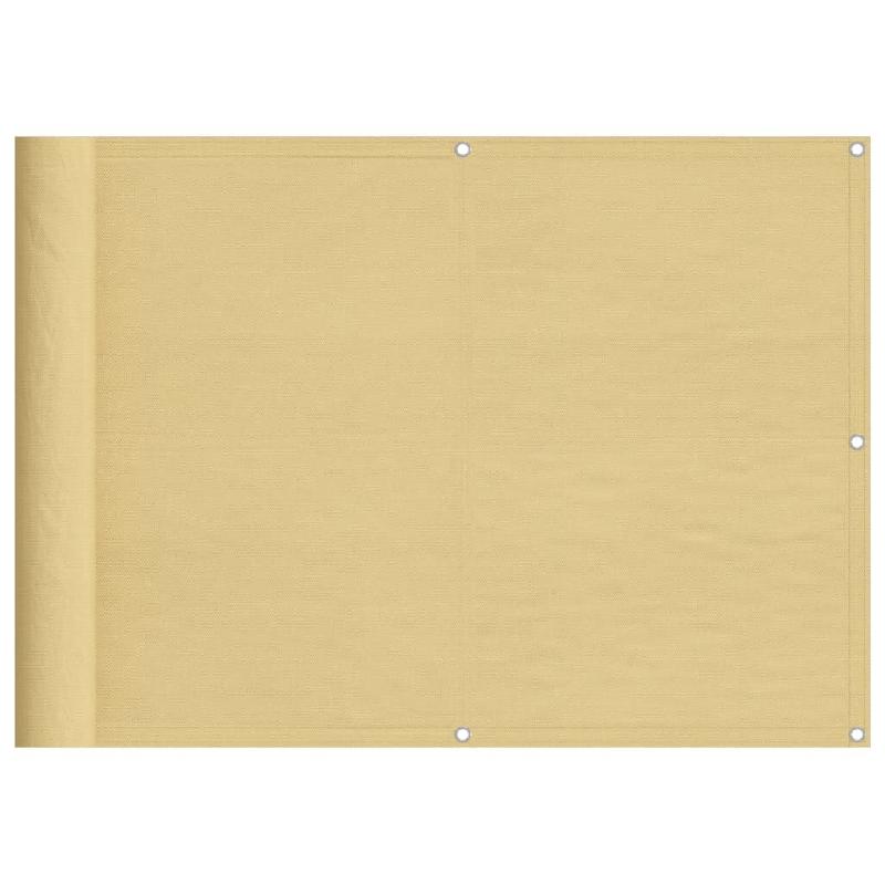 Écran de balcon sable 75x800 cm 100% polyester oxford Modèle Soleil Supreme - 4000026_0