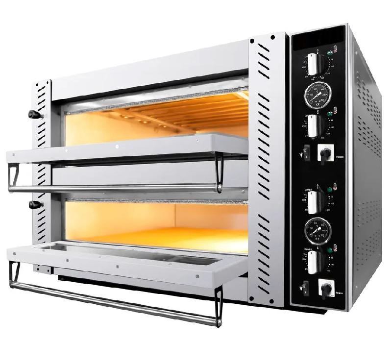 Four à pizza professionnel électrique 8 pizzas ø34cm ou 4 pizzas ø40cm 400v_0