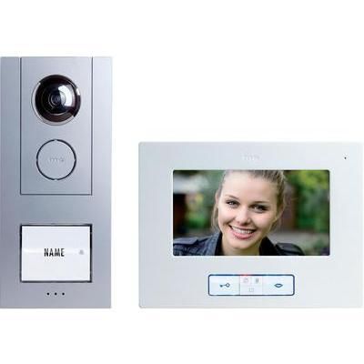 VISIOPHONE FILAIRE M-E MODERN-ELECTRONICS VISTUS VD 6710 SET COMPLET 1 FOYER ARGENT, BLANC