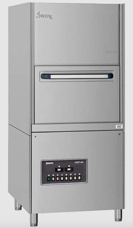 Lave-batterie professionnel - 30 paniers/heure - Dimensions 675x880x1580 mm - Acier inoxydable_0