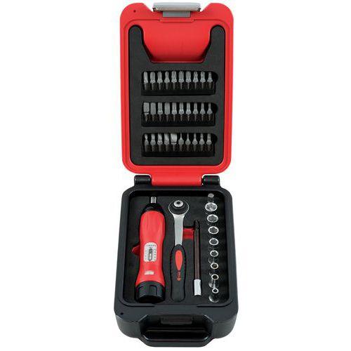 MOB 1 COFFRET FUSION BOX TOURNEVIS DYNAMOMÉTRIQUE 1/4'' 42 PIÈCES - MOB