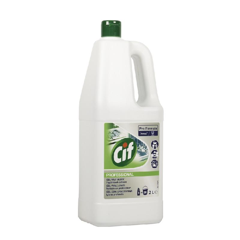 NETTOYANT MULTI-USAGES GEL JAVEL CIF PROFESSIONAL 2 L