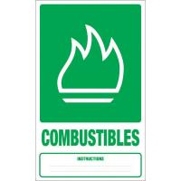 PANNEAU DÉCHETS COMBUSTIBLES